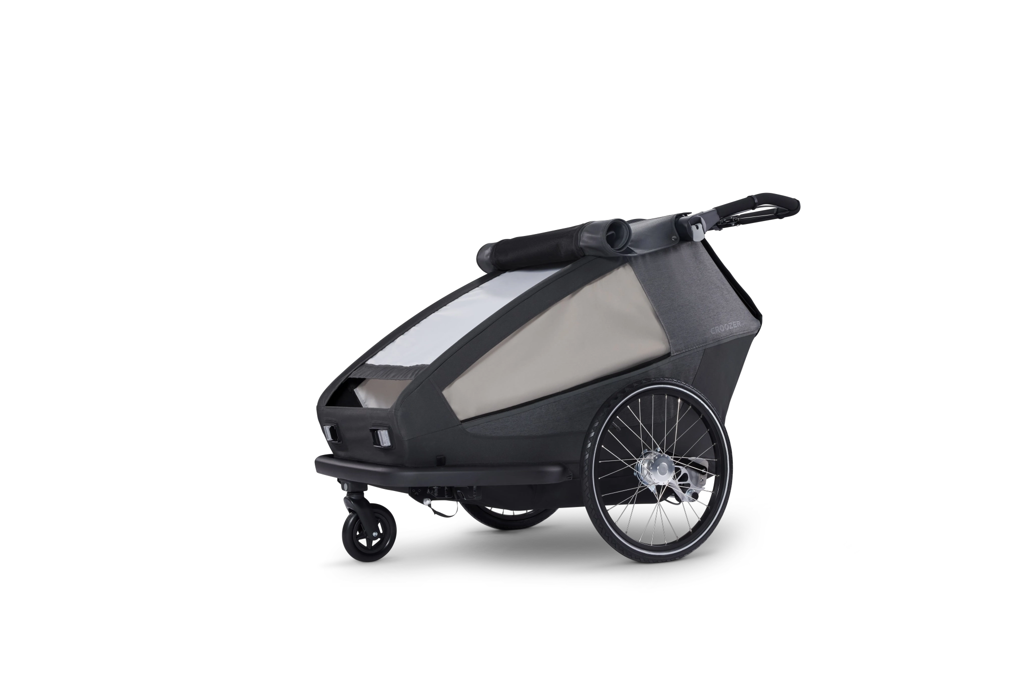 Yuuna modular bike trailer – Kid, Dog, Cargo Moonlight Black 2